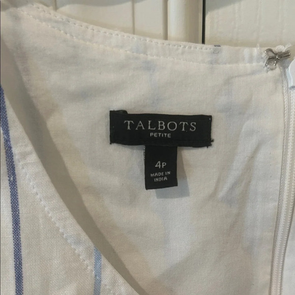 Talbots Blue and White Striped Maxi Dress - Picture 2 of 5